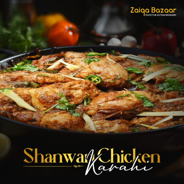 Zaiqa Half Shanwari Chicken Karahi